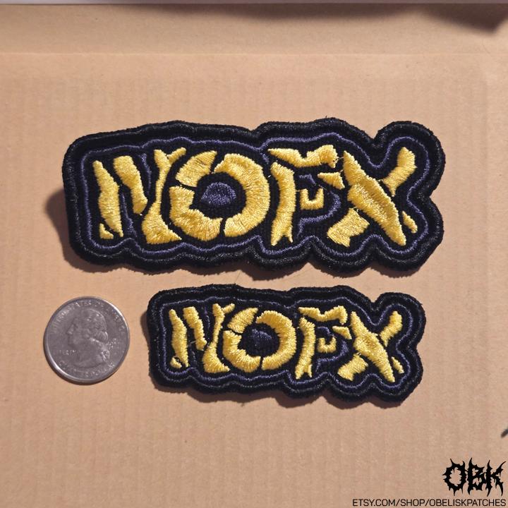 NOFX Punk Style Embroidered Canvas Patch | OBK Patches – OBK PATCHES