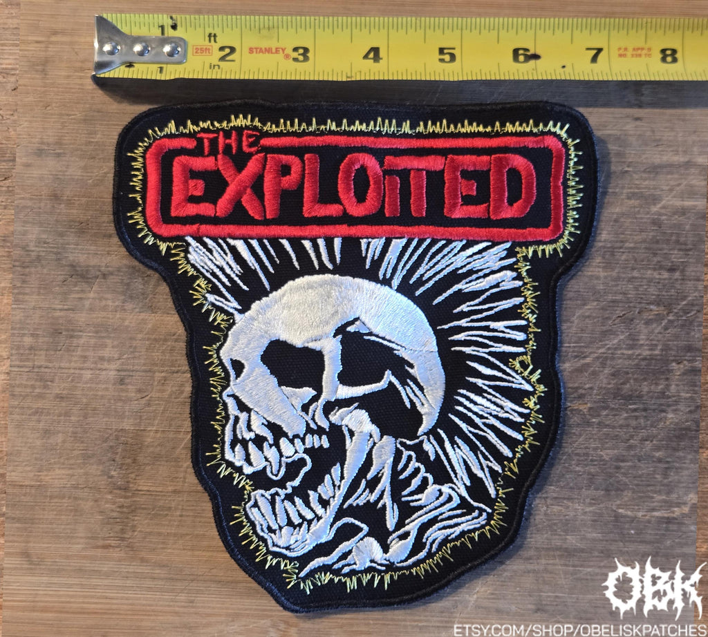 The Exploited Patch LARGE High Quality Embroidery Patch
