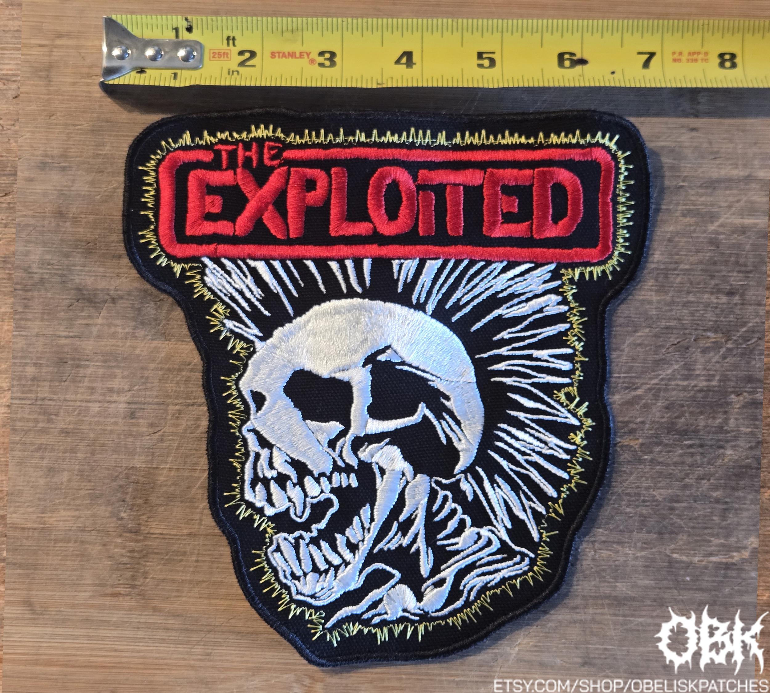 The Exploited Patch LARGE High Quality Embroidery Patch