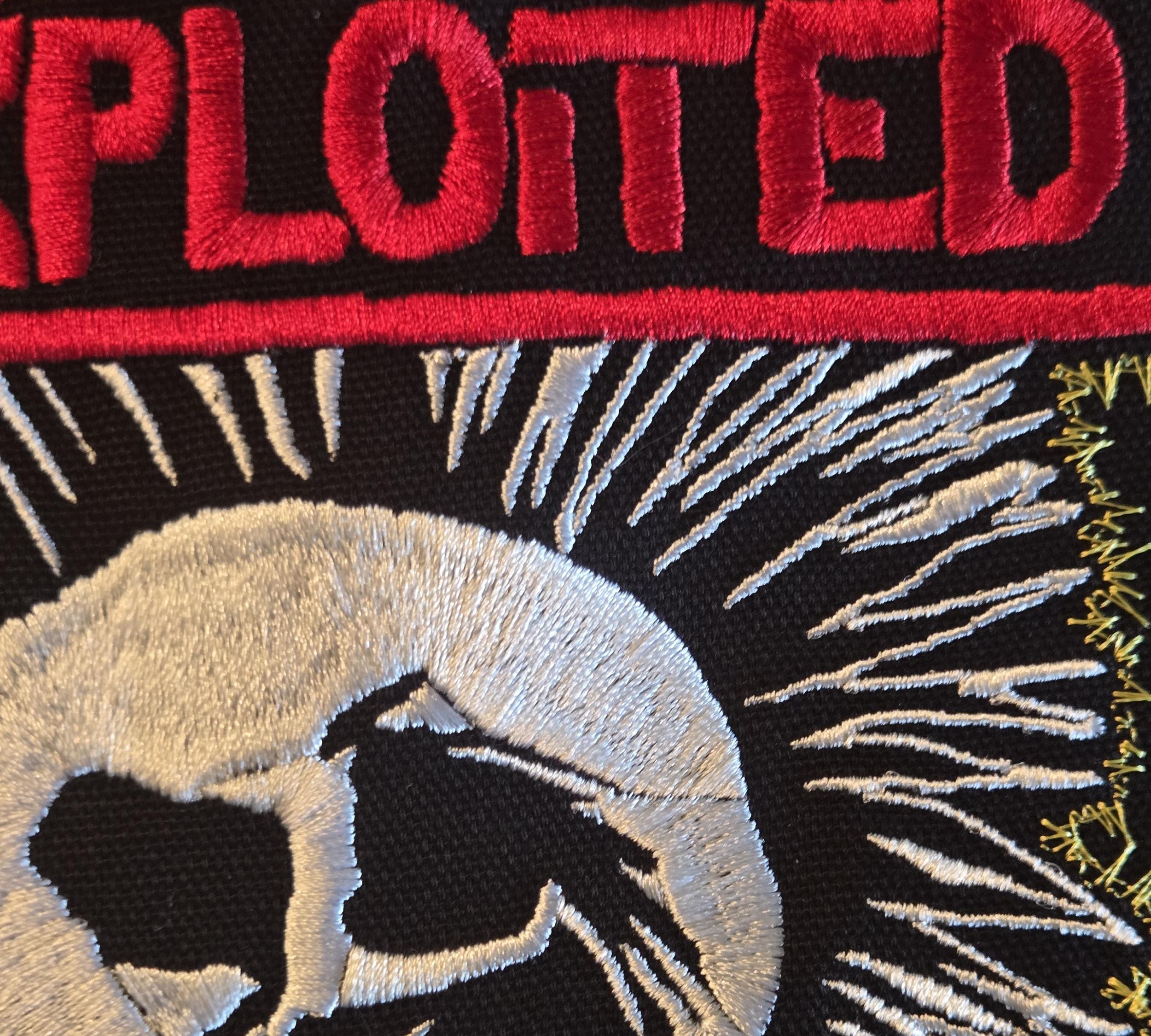 The Exploited Patch LARGE High Quality Embroidery Patch