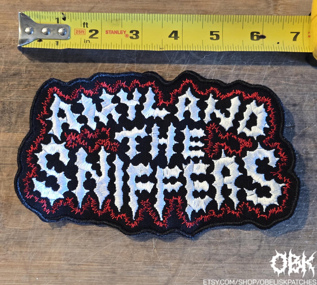 Amyl And The Sniffers Patch Large High Quality Embroidery Patch