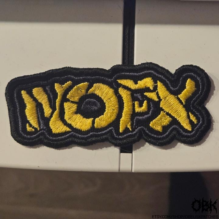 NOFX Punk Style Embroidered Canvas Patch | OBK Patches – OBK PATCHES
