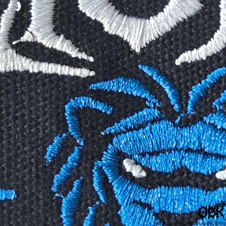 Detroit Lions Death Metal Style Patch