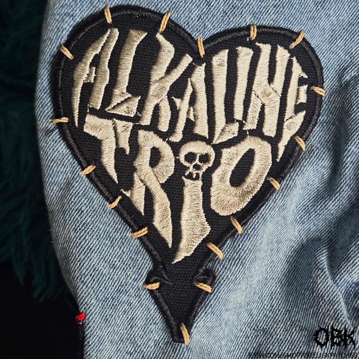 Alkaline Trio Patch Heart Skull