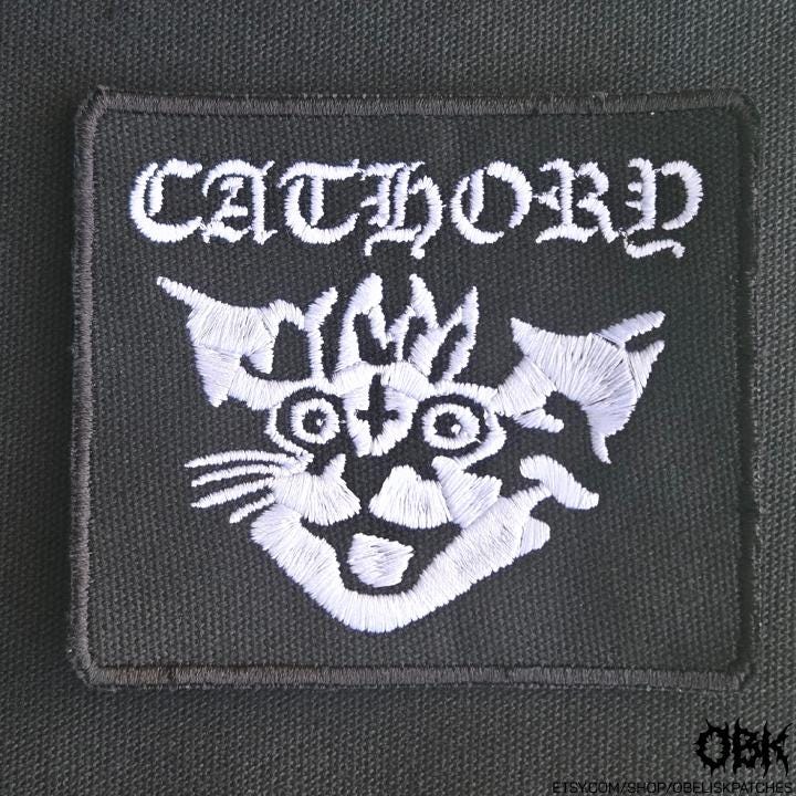 Cathory - Bathory Inspired Cat Patch -